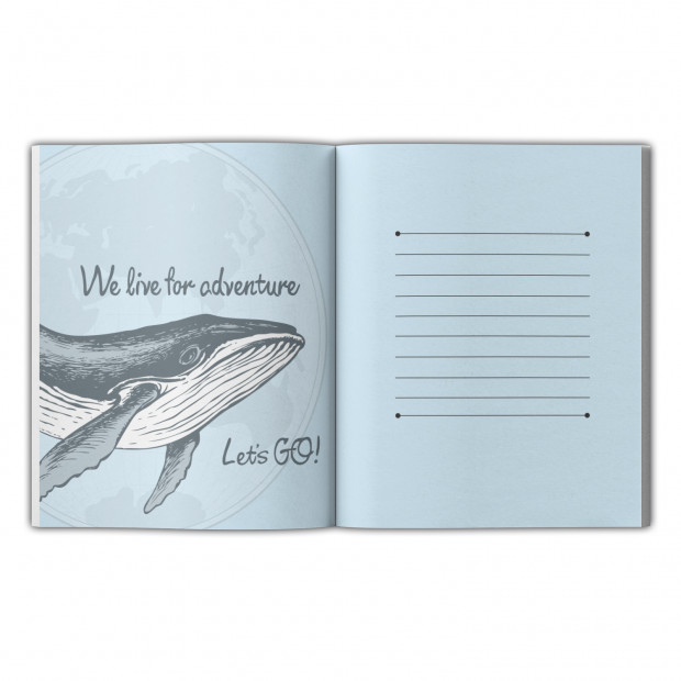 Блокнот позитивного настроения. WHALE WORLD