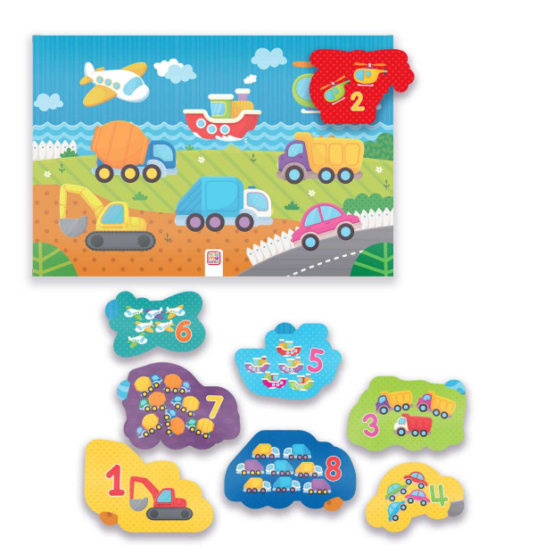 Пазлы на подложке. Машины