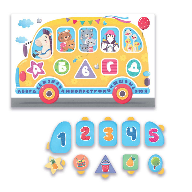 Пазлы на подложке. Первые знания