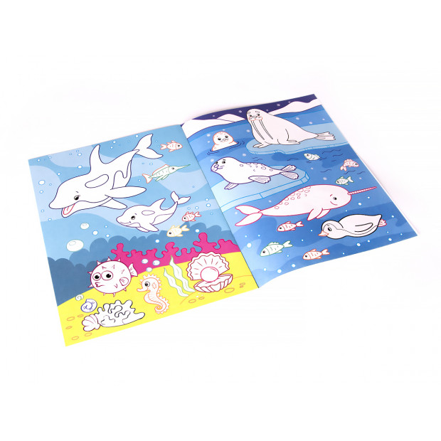 Раскраска для самых маленьких. Первое подводное путешествие