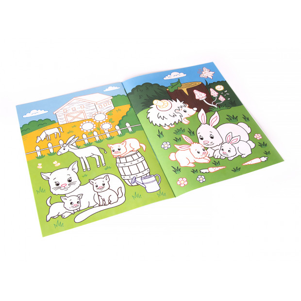 Раскраска для самых маленьких. Первые зверюшки