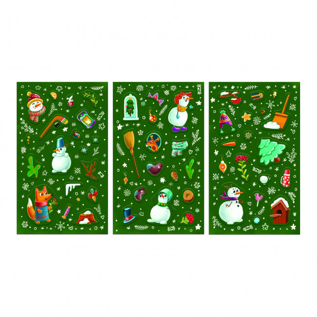 Суперстикеры. Снеговичок