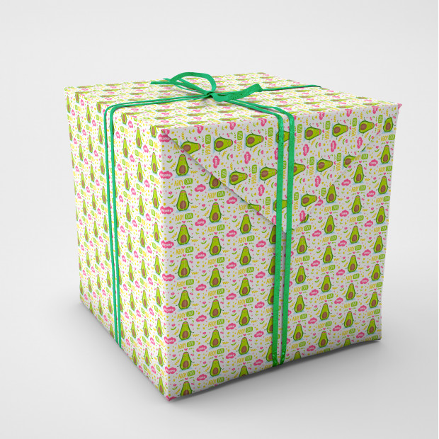 Упаковочная бумага. Авокадо (вид 1)