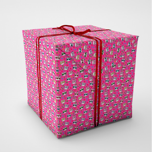 Упаковочная бумага. Котики (вид 1)