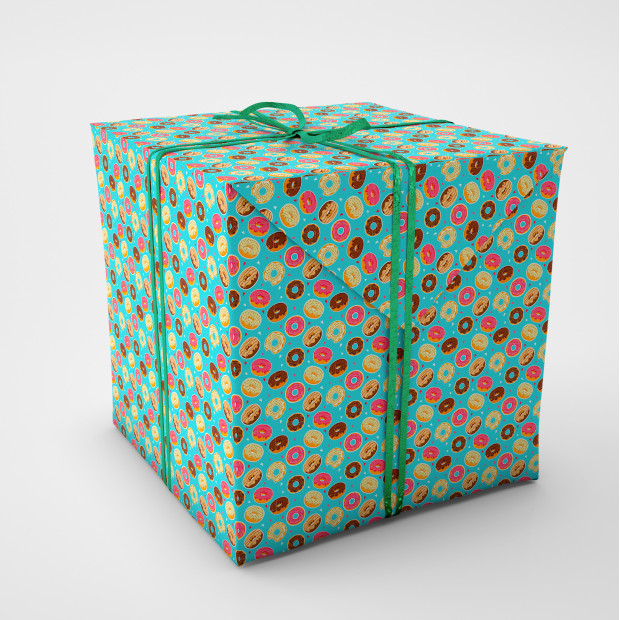 Упаковочная бумага. Пончики (вид 1)